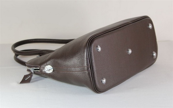 High Quality Replica Hermes Bolide Togo Leather Tote Bag Dark Coffee 509084